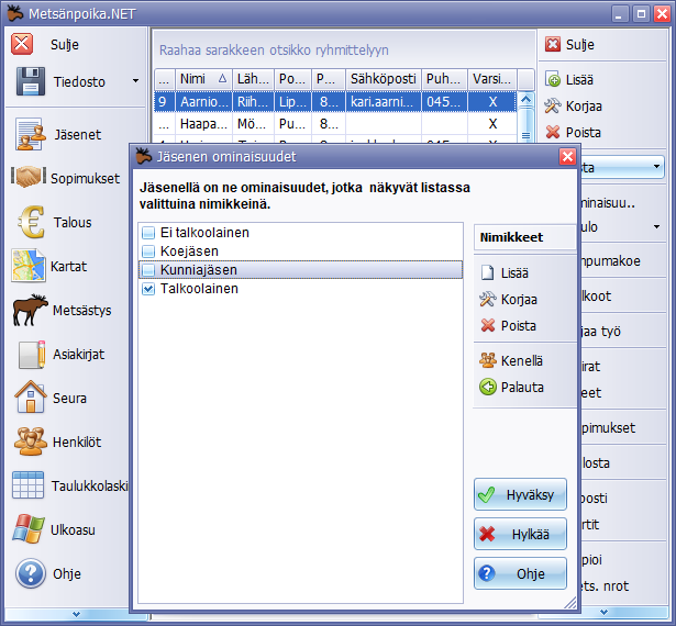 Metsänpoika-tilikartta