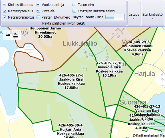 Metsästysseuran kartta