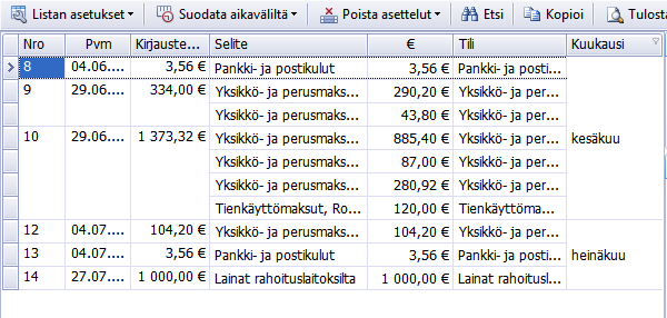 Tiekunnan tositelista