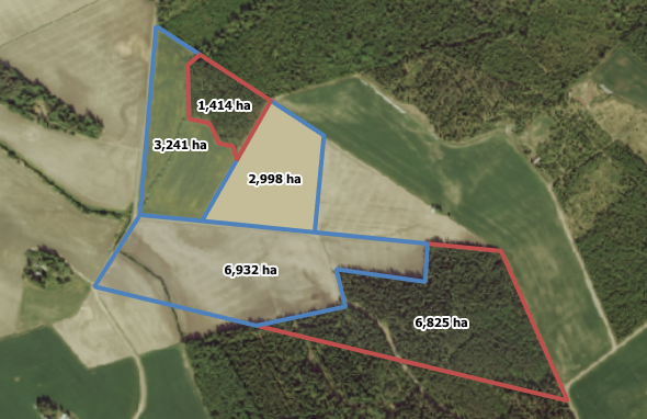 Osakkaan tilojen pinta-alat