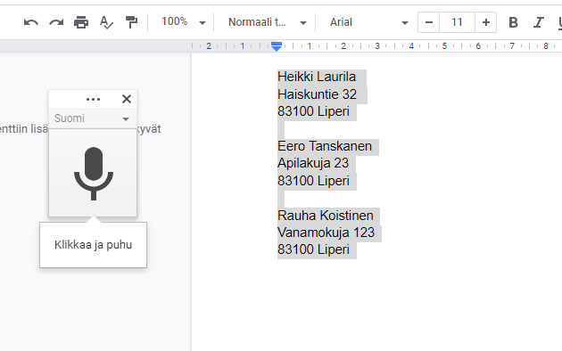 Chromen käyttäminen