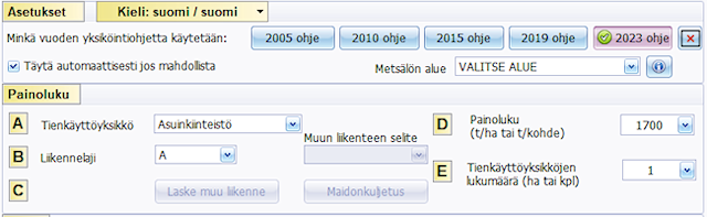 Vuoden 2023 yksiköinti