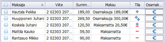 Tiemaksujen seuranta