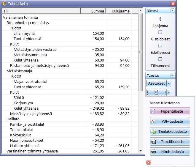 Metsänpoika, esikatseluikkuna