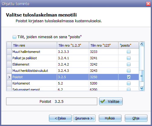 Metsänpoika, rakennuspoistot